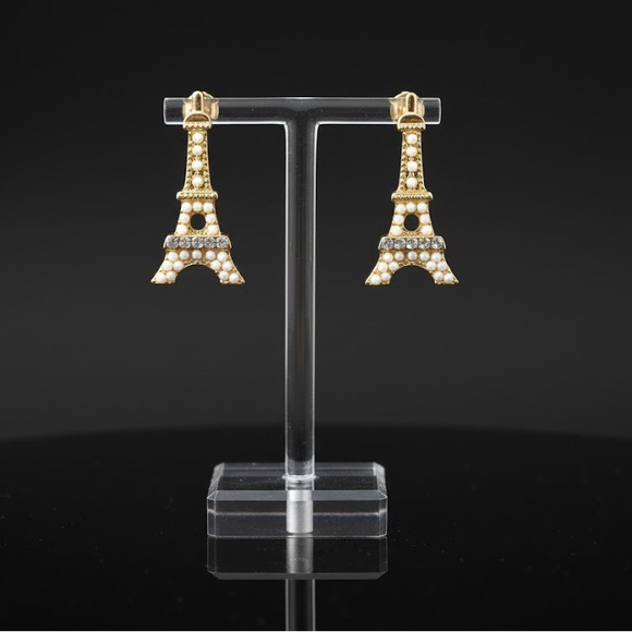 Jewelry - Gold Eiffel Tower Earrings Vintage